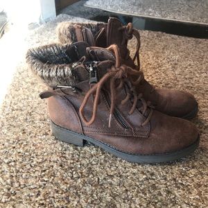 Faded Glory Brown Combat Boots